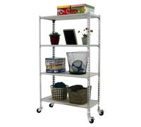Maderclick Estantería metálica Mobile Mini (Al x An x Pr: 157,5 x 80 x 40 cm, Número de baldas: 4 ud., Inserción, Galvanizado)