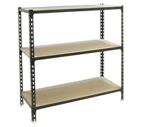 Maderclick Estantería metálica Plus (Al x An x Pr: 100 x 100 x 50 cm, Capacidad de carga por balda: 150 kg, Número de baldas: 3 ud., Inserción,...