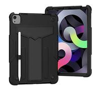 MadeRy Funda para iPad Air 4 10.9" 2020 / iPad Pro 11" 2020/2018, Resistente Carcasa Niño Antigolpes Cover con Soporte (Negro+Negro)