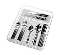 madesmart - Bandeja para cubiertos (tamaño grande), color gris claro