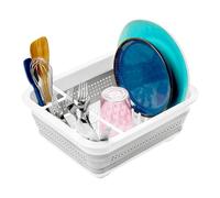 madesmart EMW6337273, Gris, Blanco, Collapsible Dish Rack