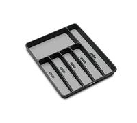 madesmart Large Silverware Tray Agujas, Gris, Classic 6 Compartment