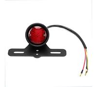 Madezz Qiilu motocicleta negro aleación de aluminio luz trasera LED luz de freno luz trasera motocicleta accesorio