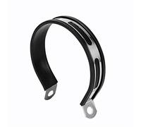 Madezz - Soporte de tubo de escape, para moto, tubo de escape silencioso, soporte para suspensión de pata de fijación semi-Cercle para suspensión de acero inoxidable redondo duradero