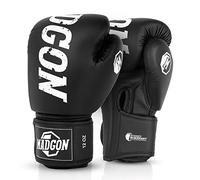 MADGON Guantes de Boxeo Hechos del Mejor Material para Larga Durabilidad - Guantes de Kick Boxing, Guantes de Artes Marciales, Guantes MMA y Sparring - Óptima Absorción de Impactos - Bolsa Incluida
