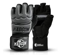 MADGON Guantes MMA Profesionales - Guantes de Boxeo Calidad Profesional y Construcción Duradera - Boxeo, Entrenamiento, Saco de Boxeo, Lucha Libre, Grappling, Artes Marciales - Guantes UFC