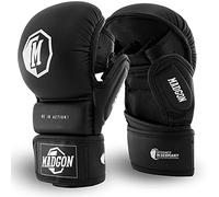 MADGON MMA Guantes de Sparring Hechos con Materiales Ideales - Guantes de Boxeo con Acolchado Extra - Guantes MMA, Combate, Boxeo, Kick Boxing - Guantes para Artes Marciales con Bolsa