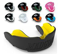 MADGON Protector bucal para una respiración Ideal y fácil de Ajustar. Protector bucal de Diferentes Formas. para Artes Marciales, MMA, Boxeo, Kickboxing, Hockey, fútbol - Adultos