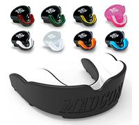 MADGON Protector bucal para una respiración Ideal y fácil de Ajustar. Protector bucal de Diferentes Formas. para Artes Marciales, MMA, Boxeo, Kickboxing, Hockey, fútbol - Adultos