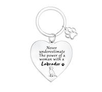 MADHAHEFU Regalos para mamá de perro para mujer, llavero de perro, mamá, Navidad, cumpleaños, día de la madre, regalos para perros, mamás, perro salchicha, pug, labrador regalo, Labrador, talla única