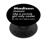 Madison como Una Chica Normal Solo Cooler Queen Nombre PopSockets PopGrip Adhesivo