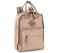 MADISON & DAKOTA Mini mochila de lona para uso diario y de día en bloques de color sólido, Almendra, S, Viajar