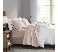 Madison Park 3M Microcell - Juego de sábanas de Color rápido, Resistente a Las Arrugas y a Las Manchas, sábanas Suaves con Bolsillo Profundo de 16 Pulgadas para Todas Las Estaciones, Juego de Cama