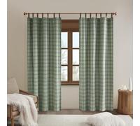 Madison Park Anaheim - Cortina a Cuadros para Ventana, Forro Polar con Aislamiento térmico, decoración de Sala de Estar, Cortina de Bloqueo de luz para Dormitorio, Paquete de 1 Panel, 50 x 84