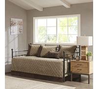 Madison Park Boone - Edredón de Doble Cara, Gamuza sintética, decoración de cabaña, acogedora Funda de sofá para Todas Las Estaciones, Juego de Cama Alternativo con Falda de Cama, Fundas a Juego,