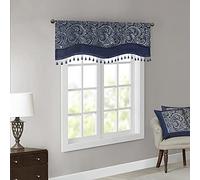 Madison Park Cenefa de Ventana Tradicional de poliéster Jacquard con Cuentas MP41-7425