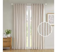 Madison Park Cortina para Ventana, diseño Jacquard con Corte catiónico, Cortina de Ventana de Granja, Bloqueo de luz, Cortina de Sala de Estar para Dormitorio, 1 Panel Individual para Barra de 1.25