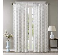 Madison Park Irina, poliéster, White/Grey, 84" Panel