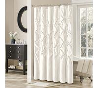 Madison Park Laurelstanford - Cortina de Ducha, Color Blanco, 72 x 72 cm