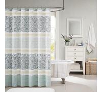 Madison Park MP70 - 2493 Dawn algodón Cortina de Ducha 72 x 72 Azul, 72 x 72