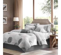 Madison Park MPE10-008 Knowles - Juego Completo de Cama y sábanas, Color Gris