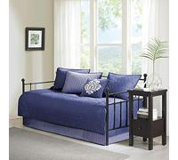 Madison Park Quebec, Juego de Cama de 6 Piezas, Color Azul Marino