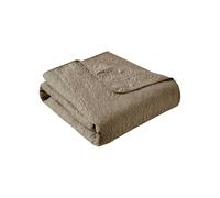 Madison Park Quebeca - Manta Acolchada de Gran tamaño, Caqui, 152,4 x 177,8 cm