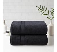 Madison Park Signature 800 GSM Toalla de baos de 800 Gsm Breve 34 """" x 68 """" 2 paquete 100% de toallas de bao de algodn Conjunto de toallas altame