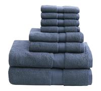 Madison Park Signature Altamente Absorbente, Secado rápido, Calidad de Hotel y SPA para baño, algodón, Azul Oscuro, Varios tamaños