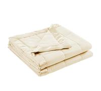 Madison Park Windom Down Alternative Blanket, Premium 3M Scotchgard Moisture Wicking Treatment Funda Ligera y Suave para Todas Las Estaciones, Microfibra, Ribete Satinado, Crema, Matrimonio