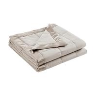 Madison Park Windom Down - Manta Alternativa de plumón 3M Scotchgard, Tratamiento Que Absorbe la Humedad, Funda de Cama Ligera y Suave para Verano, Ribete Satinado, Gris Individual