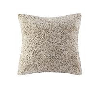 Madison Park Zuri Faux Fur Ombre Stripe Ultra Soft Luxury Decorative Throw Pillows for Couch Bed with Insert, 1 Count (Pack of 1), Leopard