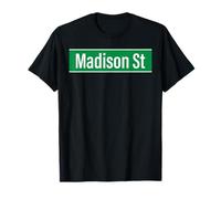 Madison St New York City NYC para Hombres y Mujeres Camiseta