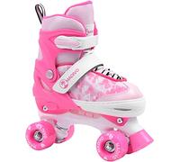MADIVO Love Patines Ajustables para niños y niñas, Ideales para niños y Adolescentes, tamaño Ajustable, Color Blanco/Rosa, Tallas: 30-33, 34-37 (30-33)