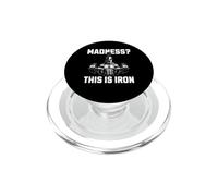 Madness This Is Iron Espartano Fitness Fuerza Gym Pesas PopSockets PopGrip para MagSafe