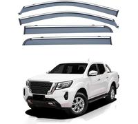 MadongJ Coche Deflectores de Viento para Nissan NAVARA D23 MK3-D23 2015-2023, Deflectores de Aire de Ventanilla Deflectores de Viento Adhesivos Deflector