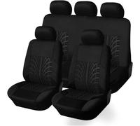 MadongJ Fundas Asientos Coche para Ford Transit (2017-2019), Juegos de Cubreasientos Protección Cubierta de Asiento Transpirable Cubreasientos,Black/A