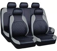 MadongJ Fundas Asientos Coche para Porsche Cayenne (2011-2017), Impermeables Juegos Cubreasientos Cuero Funda Asiento Protectores Funda De Asiento,C-Grey