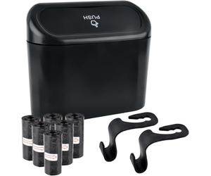 MadongJ Papelera para Coche para Mini Hatch (R56) 2010-2013, Mini Cubo de Basura del Vehículo con Tapa, para residuos y Objetos pequeños