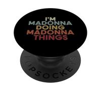 Madonna Name Madonna Personalized Name First Given PopSockets PopGrip Adhesivo