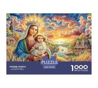 Madonna y el Niño Juego De Puzzle En Familia con La Claridad De La Alta Definición - El Regalo Original Y Sorprendente para Esta Navidad, Ideal para +14 Años 70x50cm/1000pcs