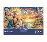 Madonna y el Niño Puzzle para Adultos Un Estallido De Color En Forma De Rompecabezas Desafiante Original, para Adultos Y Niños A Partir De 14 Años 38x26cm/1000pcs