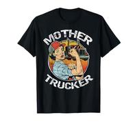 Madre Camionero Mujer CDL Semi Truck Driver Camiseta