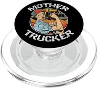 Madre Camionero Mujer CDL Semi Truck Driver PopSockets PopGrip para MagSafe