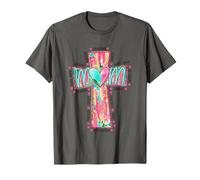 Madre corazón cruz hermosas palabras inspiradoras Camiseta
