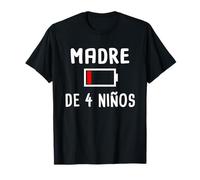 Madre de 4 hijos Ninos Camiseta