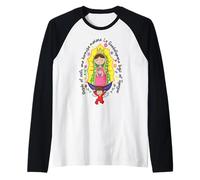 Madre de Cristo Virgencita Cartoon Santa María Madre de Dios Camiseta Manga Raglan