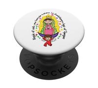 Madre de Cristo Virgencita Cartoon Santa María Madre de Dios PopSockets PopGrip Adhesivo