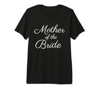 Madre de la Novia, Boda & Madre Nupcial, Fuente Blanca Script Camiseta Premium