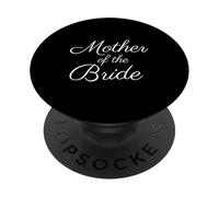 Madre de la Novia, Boda & Madre Nupcial, Fuente Blanca Script PopSockets PopGrip Adhesivo